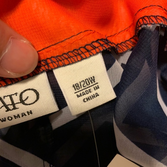 Cato Orange and Blue Cardigan New with tags - Picture 2 of 4